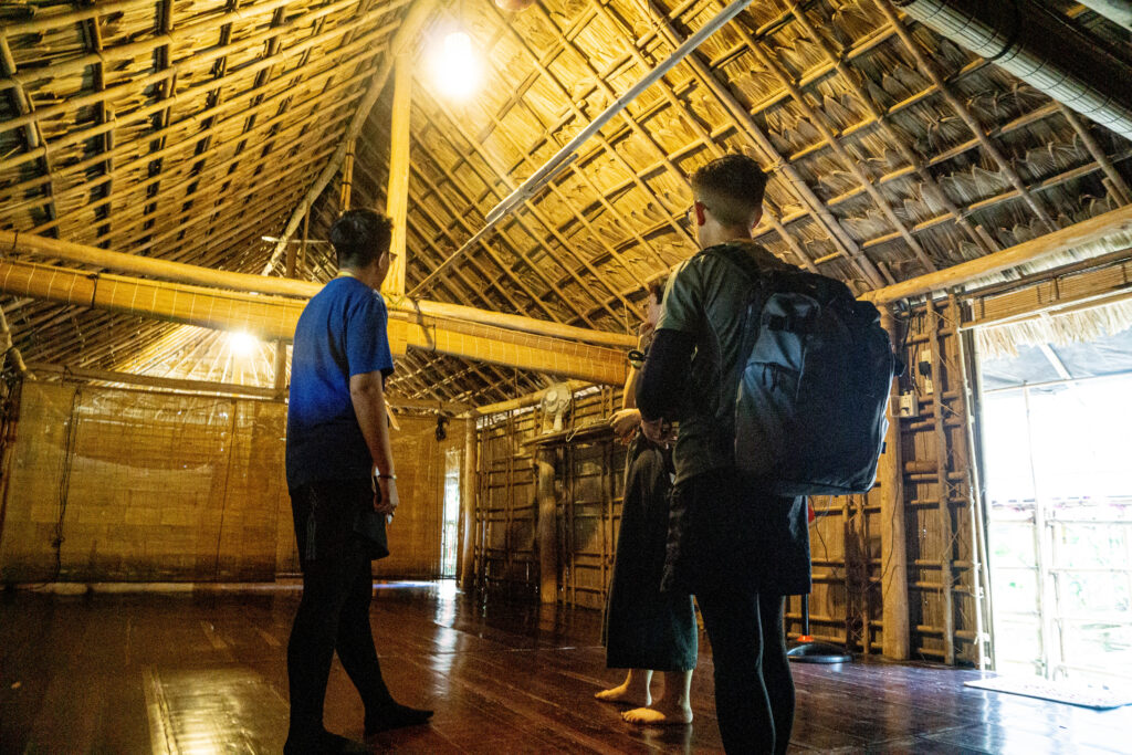 Inside Ta Lai longhouse - Nam Cat Tien national park