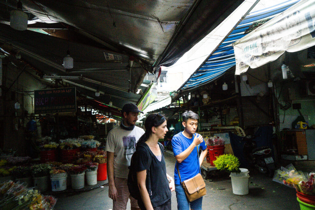 Visit Ho Thi Ky market Saigon