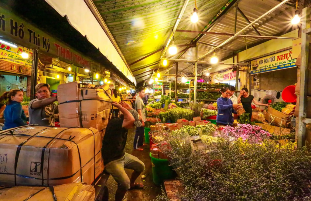 Ho Thi Ky flower market Ho Chi Minh city