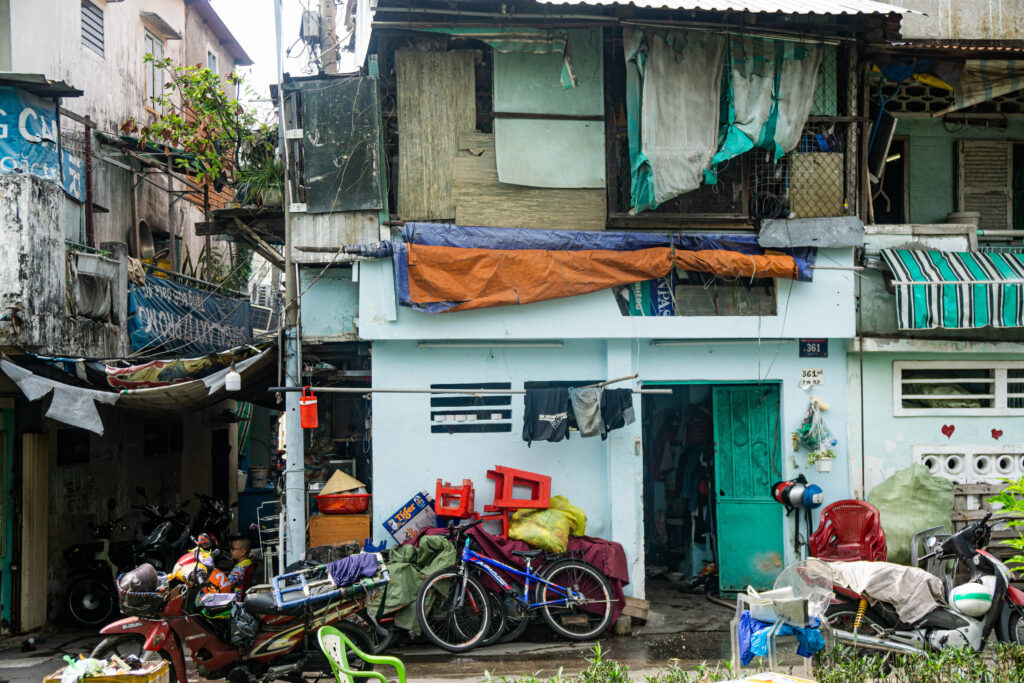 Hem alleyway distrist 4 saigon ho chi minh