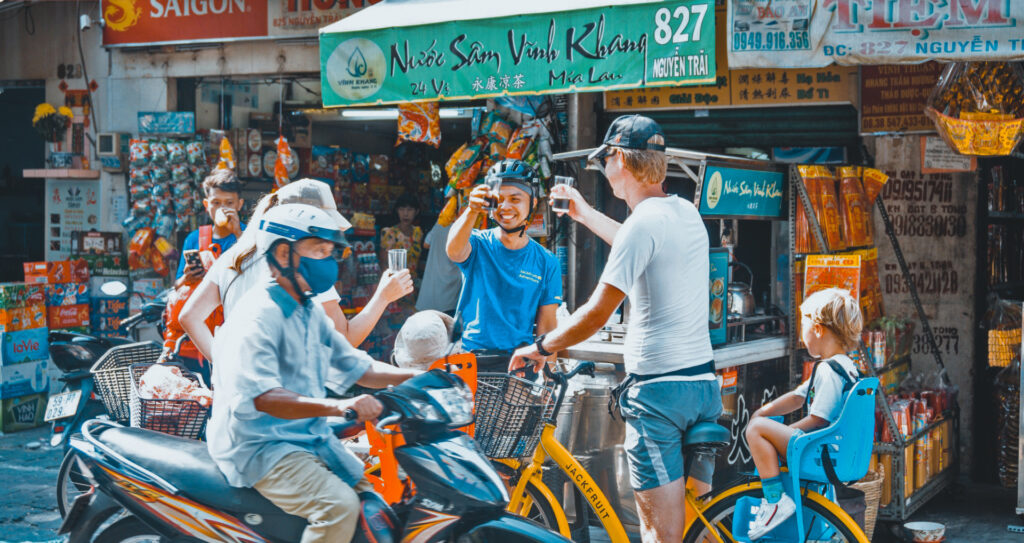 Street Food at Nguyen Canh Chan Street in District 1 