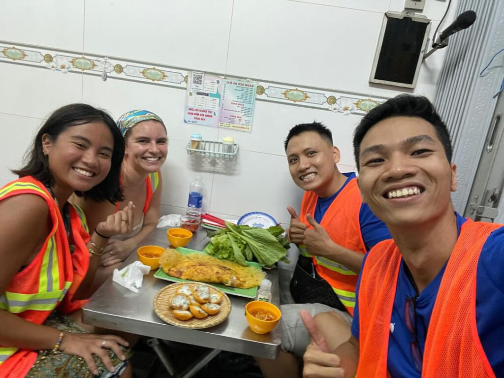 Street Food at Nguyen Canh Chan Street in District 1 