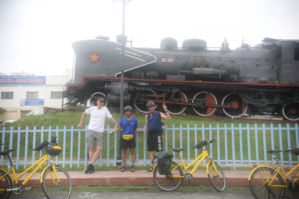 explore saigon train track and phu chau floating temple by cycling