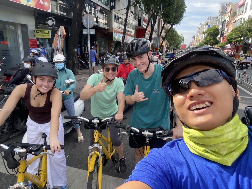 explore saigon train track and phu chau floating temple by cycling