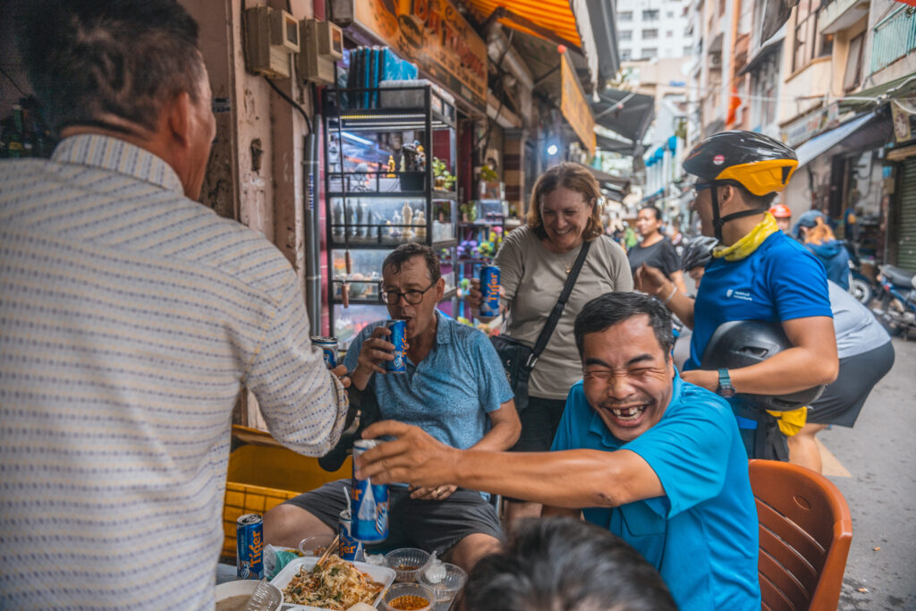 explore saigon train track and phu chau floating temple by cycling