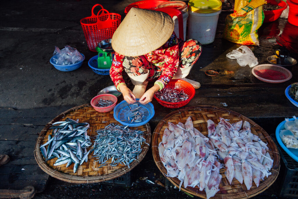 Fresh markets in Ho Chi Minh city 