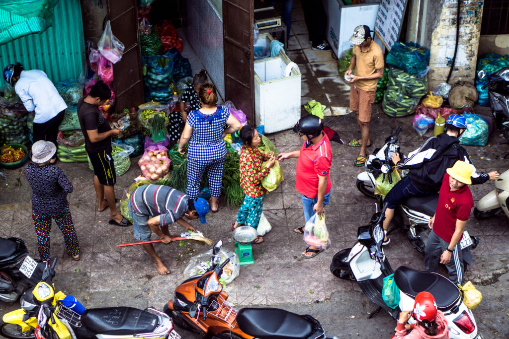 Fresh markets in Ho Chi Minh city