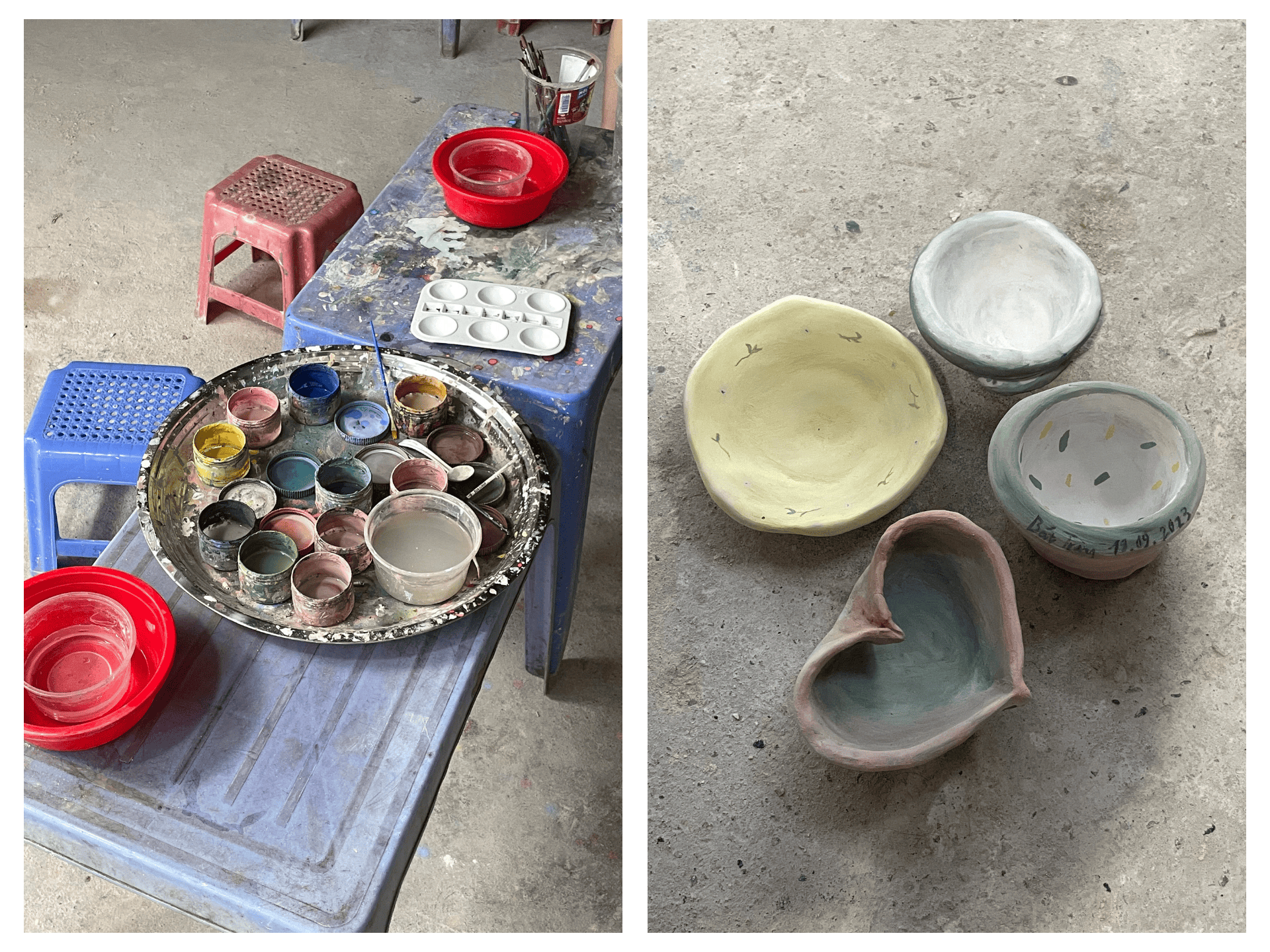 bat trang pottery village
