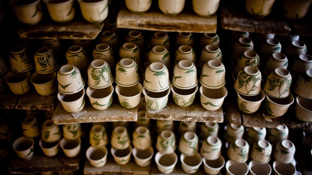 bat trang pottery village
