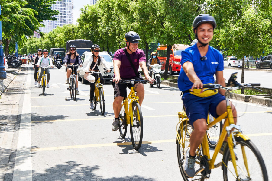 new cycling lane in Ho Chi Minh City