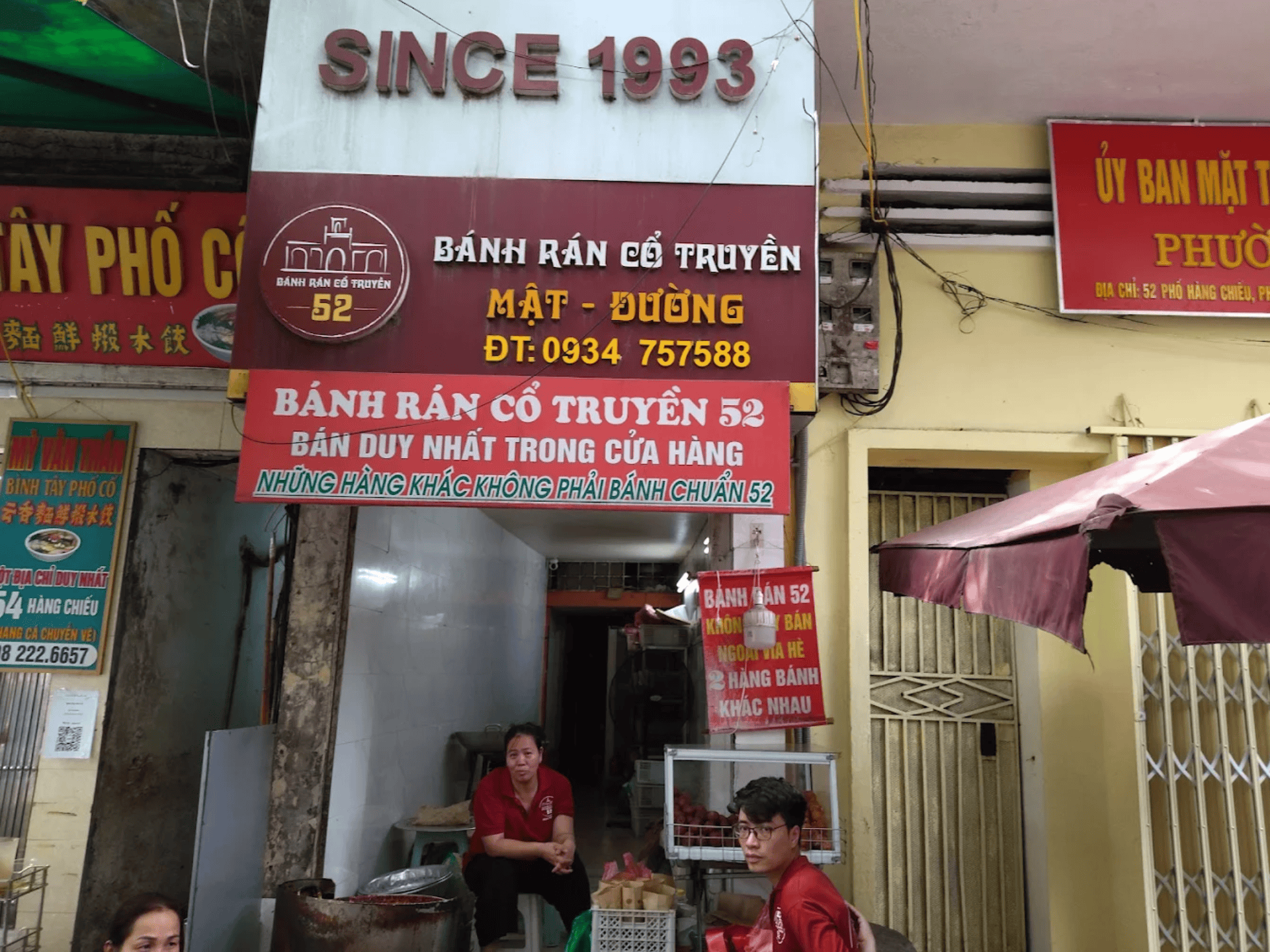 hanoi street food in winter