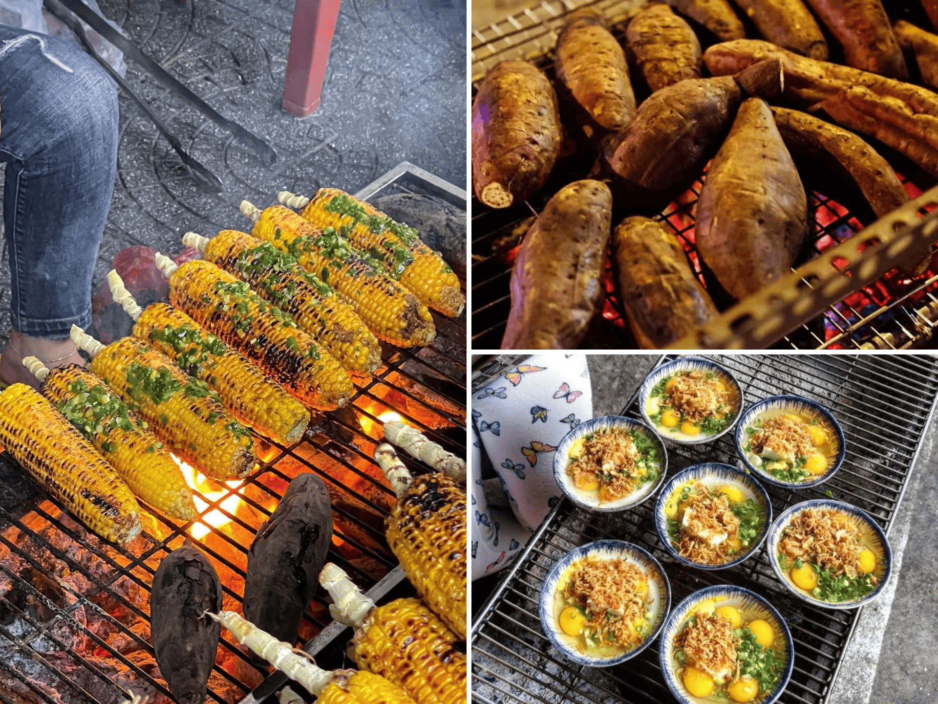 hanoi street food in winter