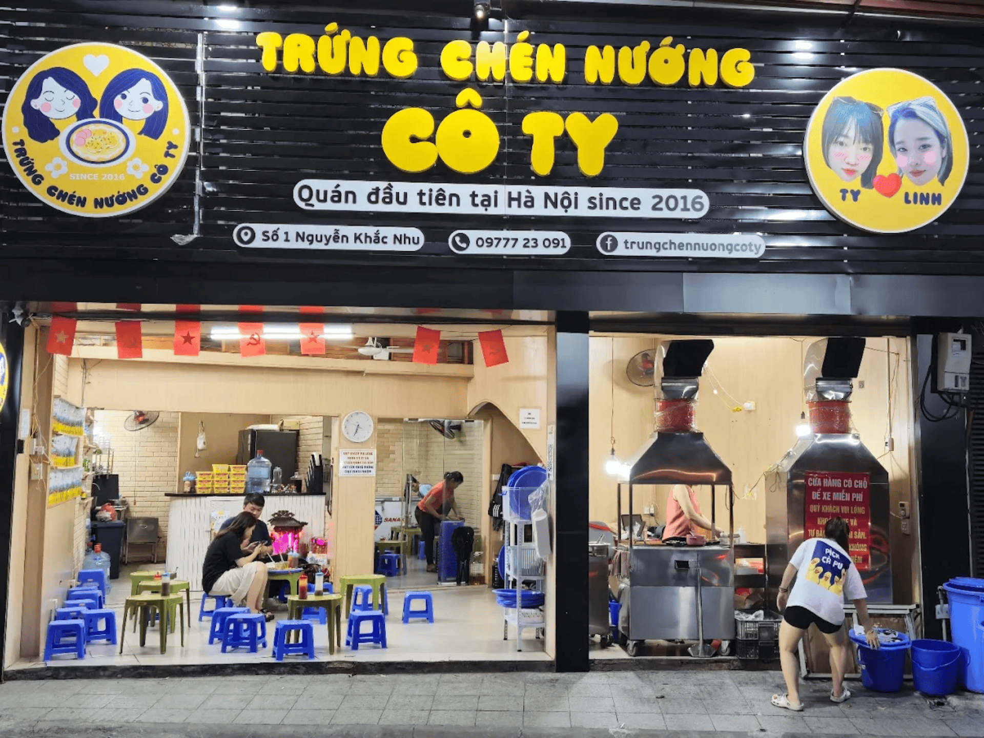 hanoi street food in winter