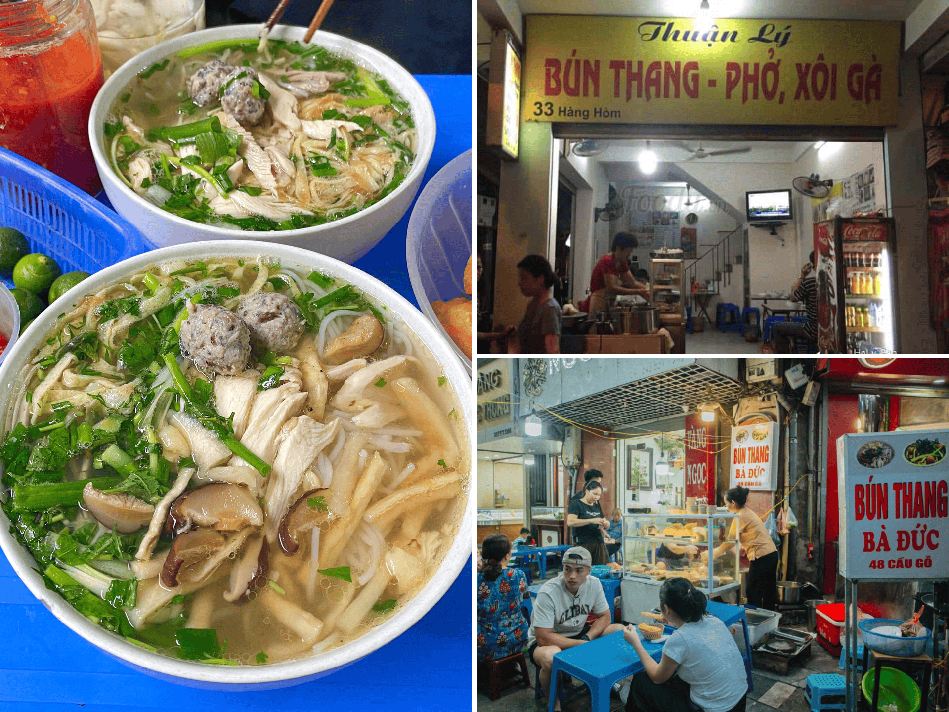 hanoi street food in winter