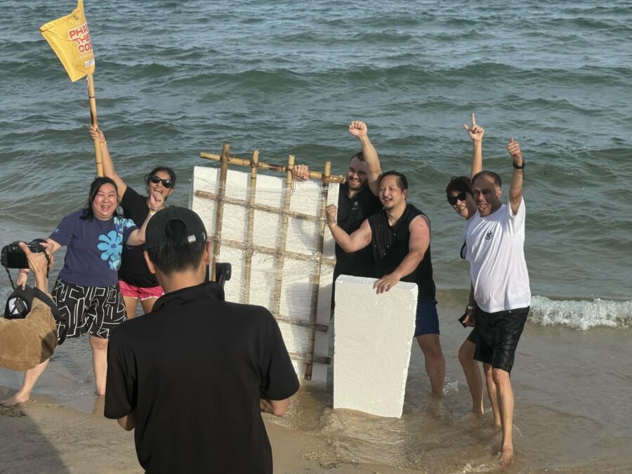 beach team building activities