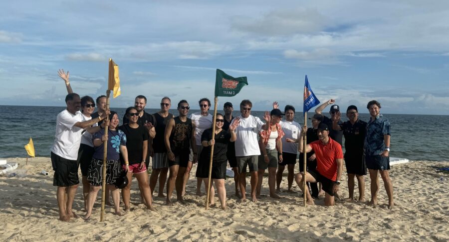 beach team building activities
