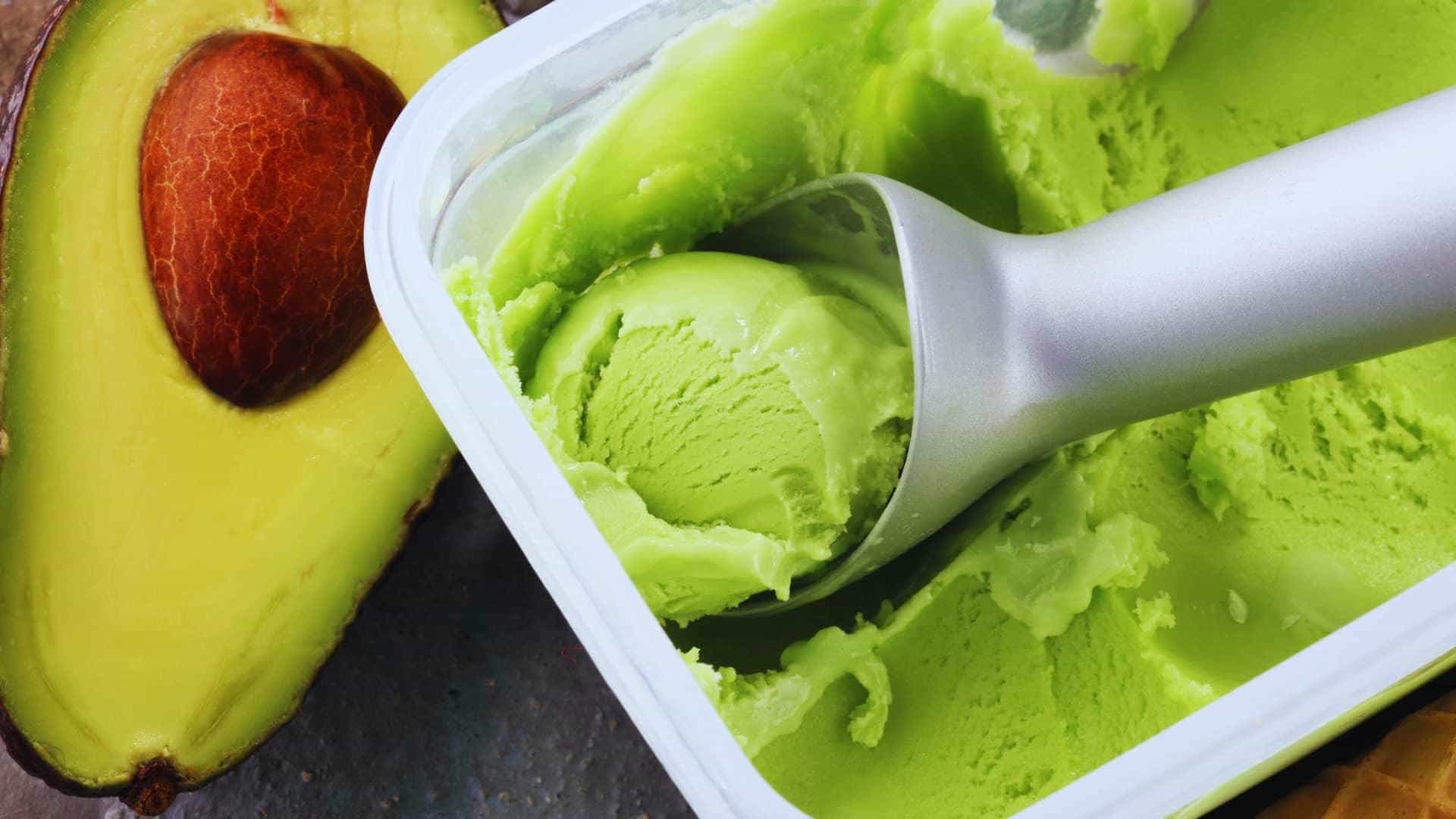 Avocado icecream - a Vietnamese icecream flavor with fresh avocado and milk.
