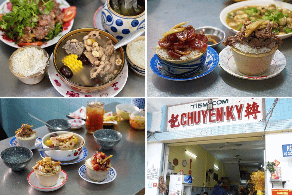 Traditional claypot rice at Chuyen Ky Chinese restaurant in Saigon.