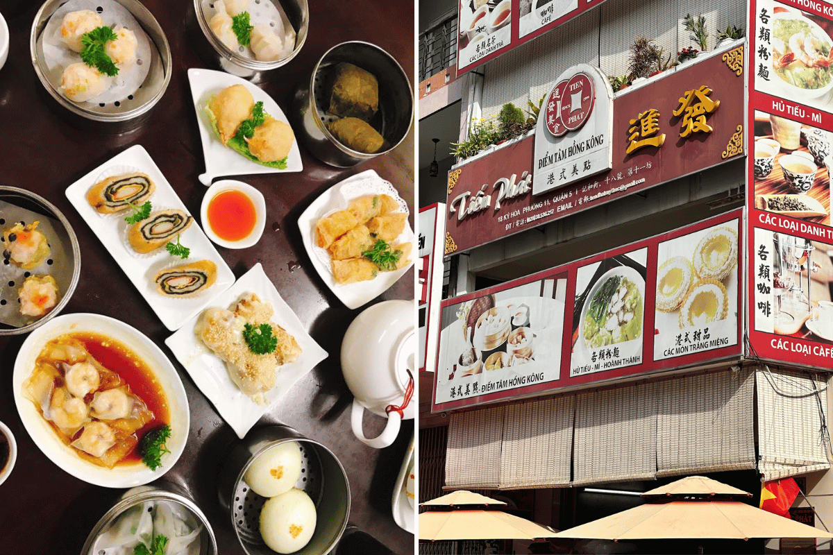 Tien Phat Dim Sum, a famous traditional Chinese restaurant in Saigon Cho Lon.
