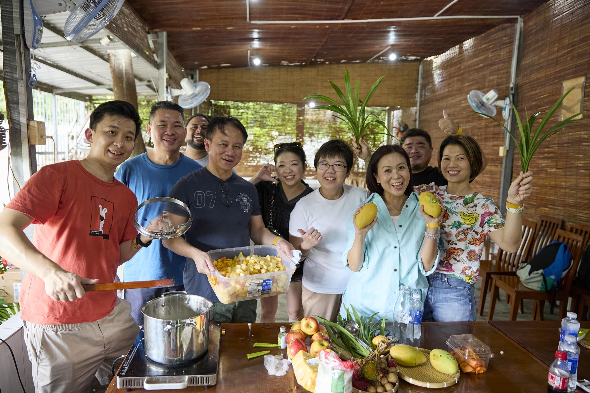 happy cooking class with Jackfruit Adventure