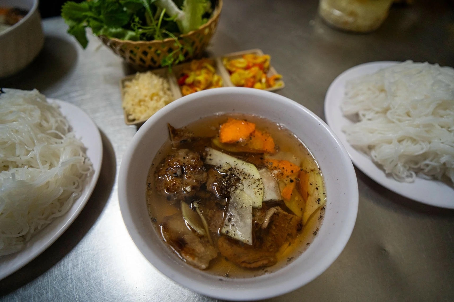 Bun Cha - food in 3 day itinerary hanoi - Jackfruit Adventure