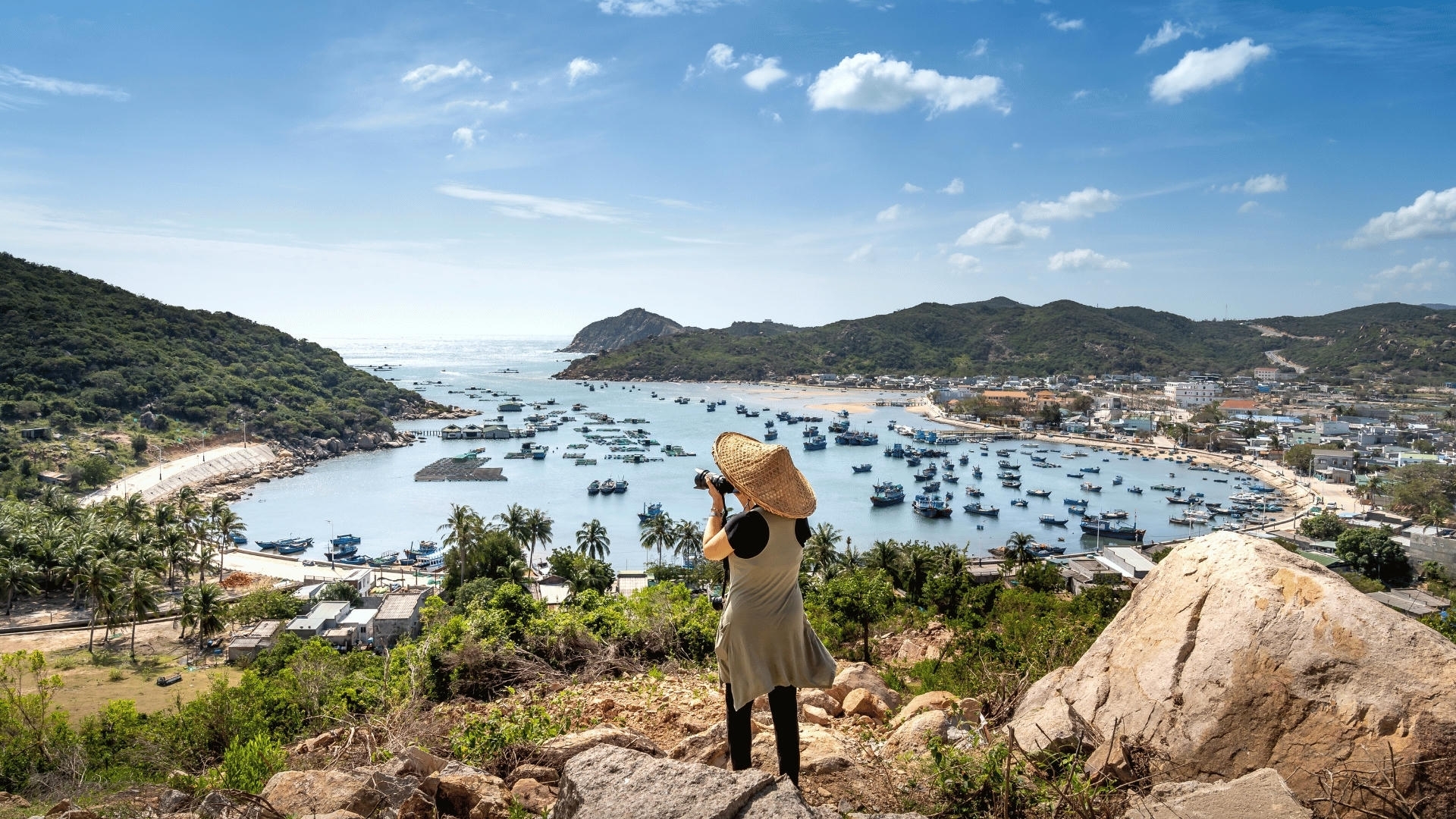 Ninh Thuan coastal road is one of the most pictureques cycle trips vietnam - Jackfruit Adventure