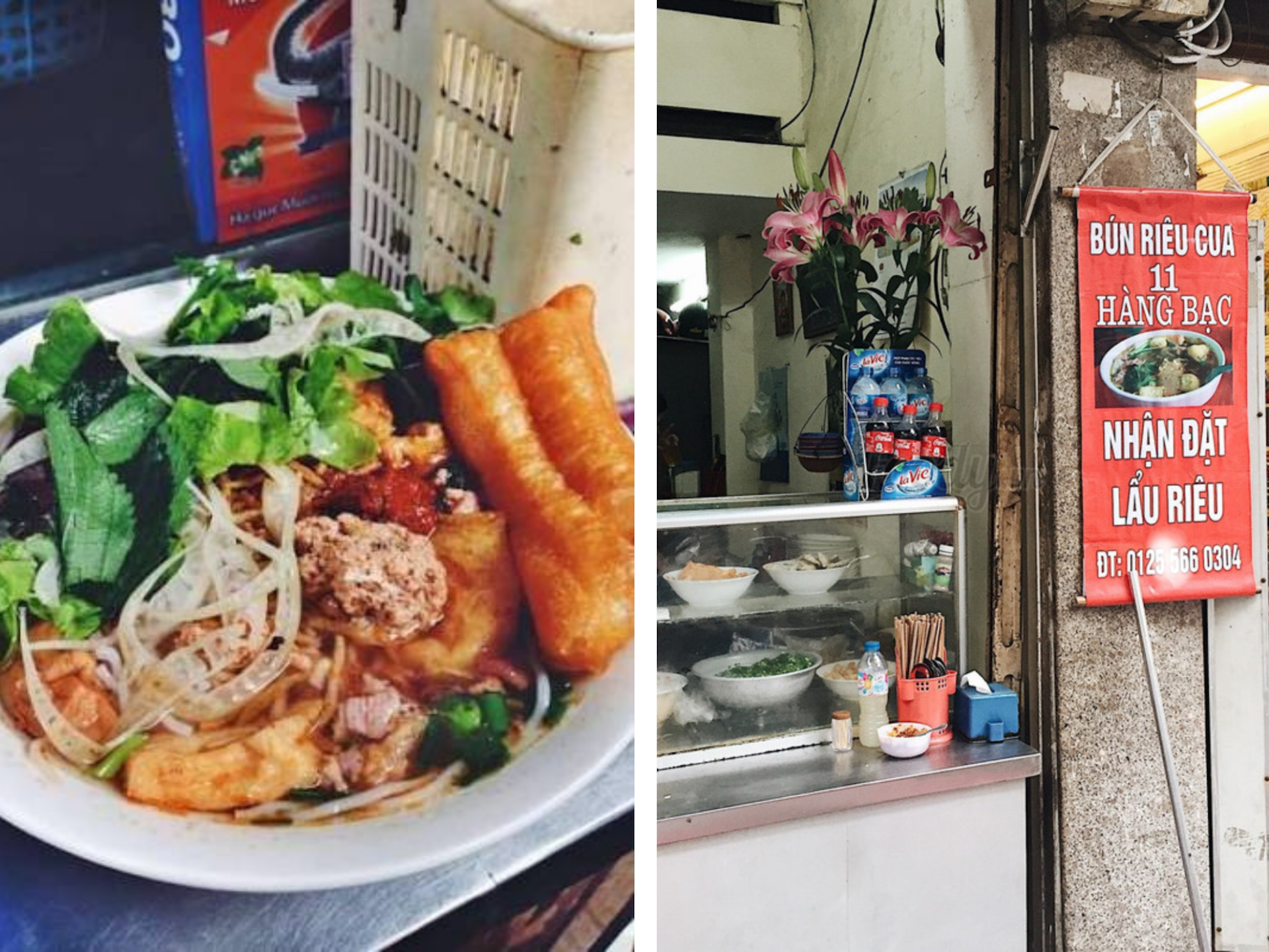 bun rieu hang bac - bun rieu hanoi - Jackfruit Adventure