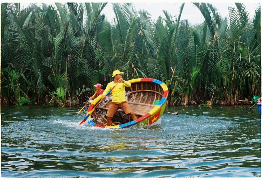 A coconut boat ride in Hoi An