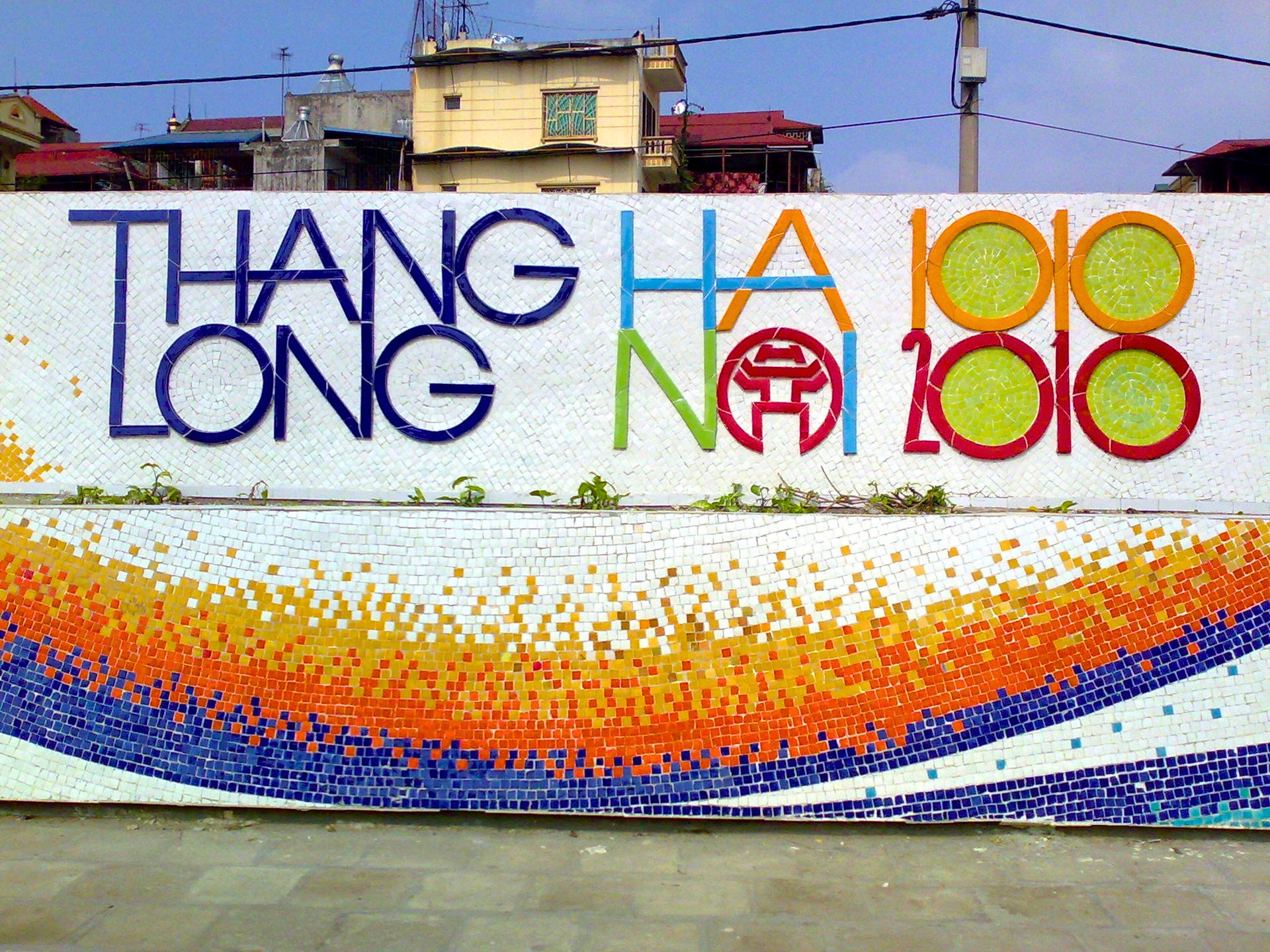 hanoi ceramic mosaic mural
