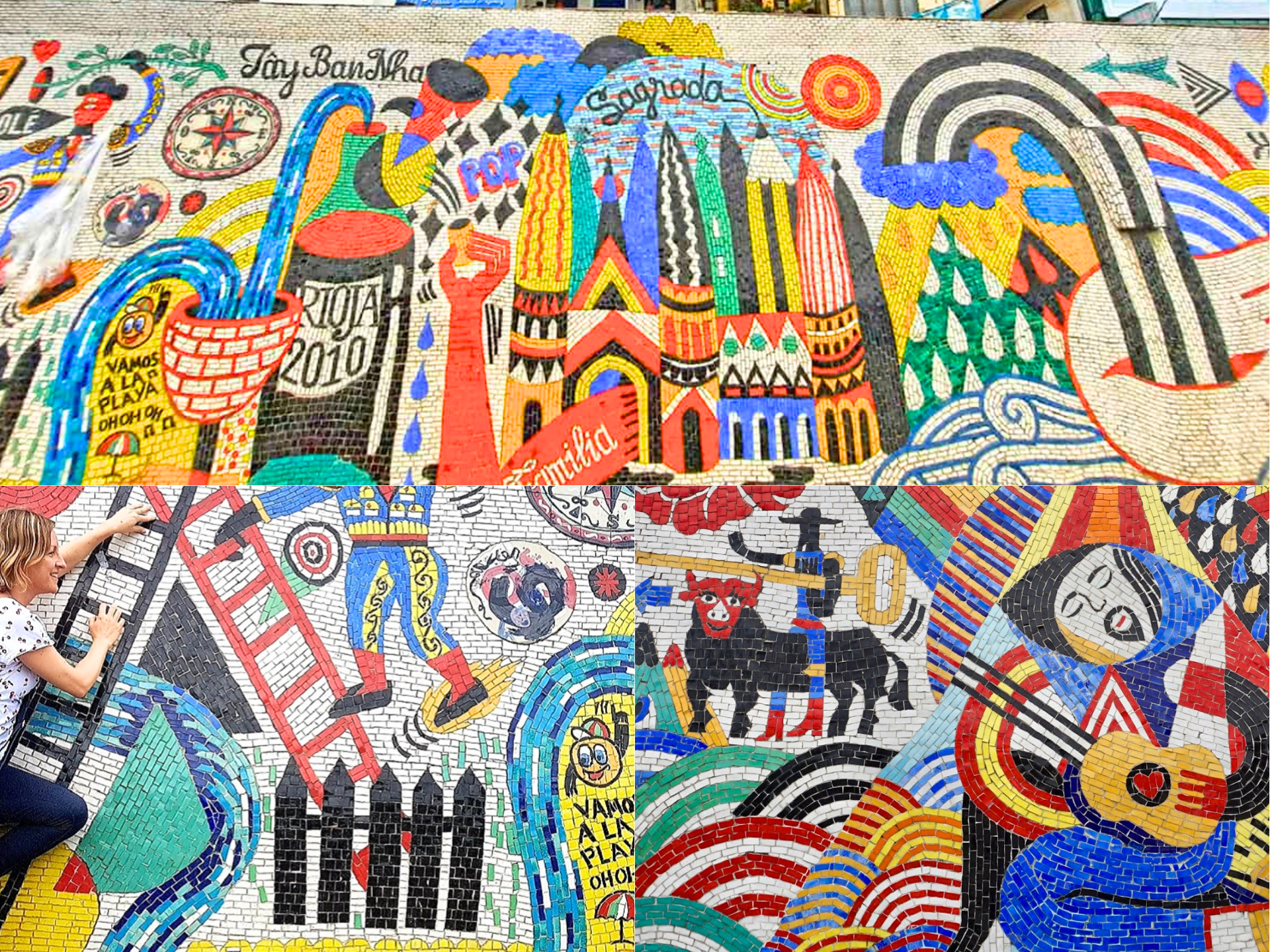 hanoi ceramic mosaic mural