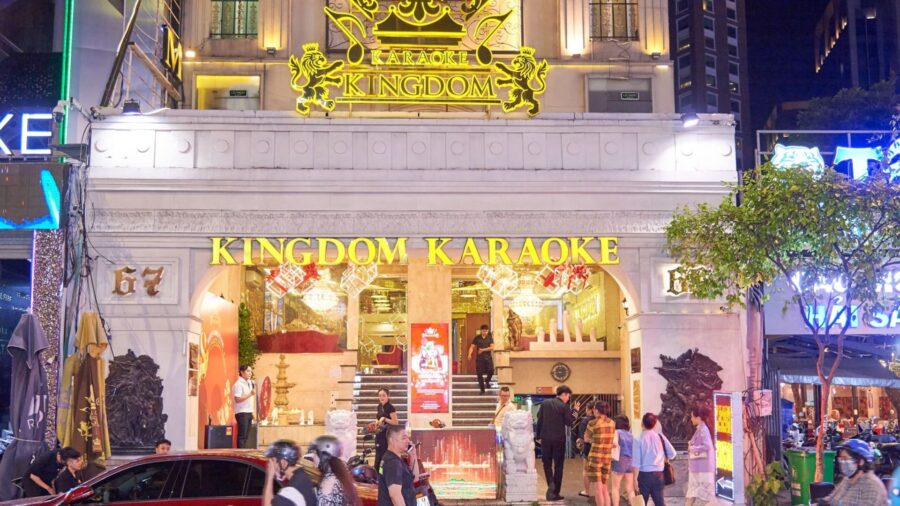 Kingdom Karaoke exterior, a popular venue for karaoke in Ho Chi Minh City _ Jackfruit