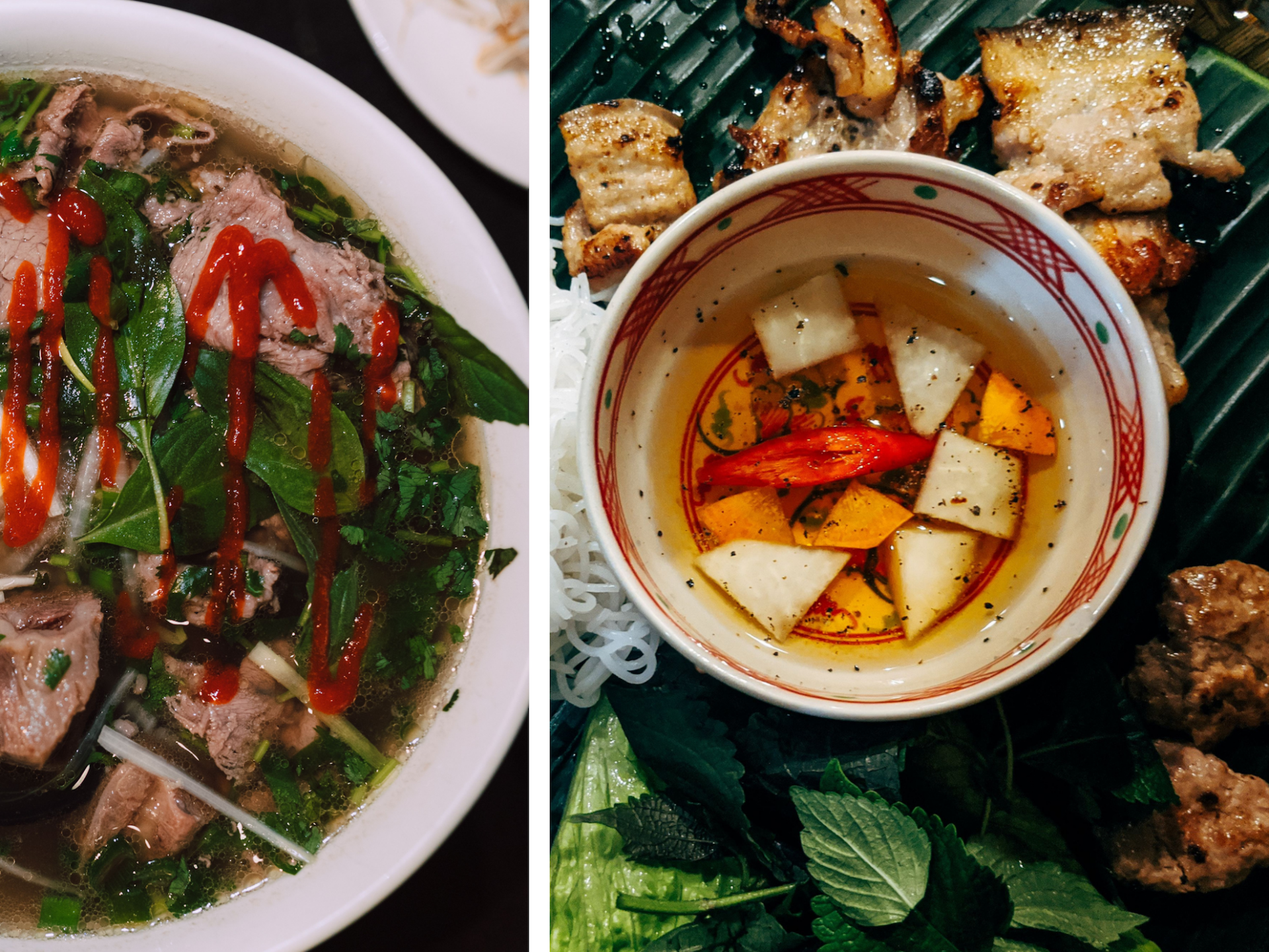 bun cha vs pho - the capital of Vietnam - Jackfruit Adventure