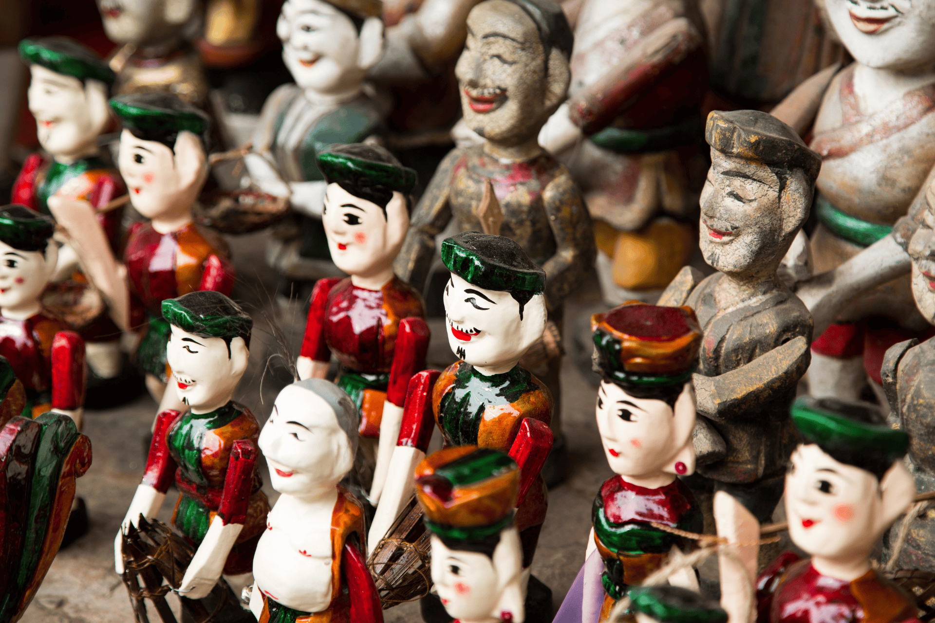 traditional hanoi water puppet carved from wood_Jackfruit Adventure
